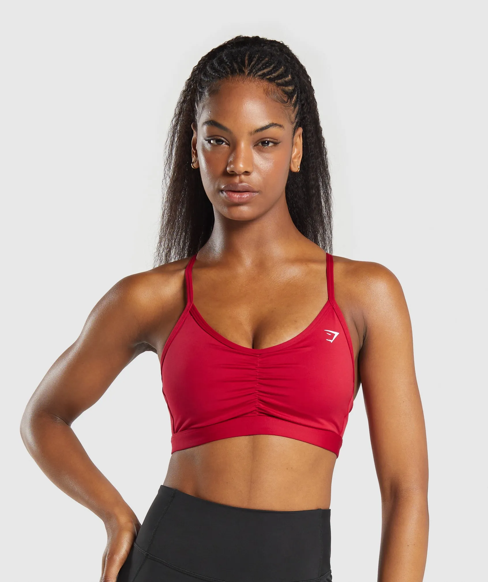 Gymshark Ruched Sports Bra - Conditioning Red sold by Gymshark