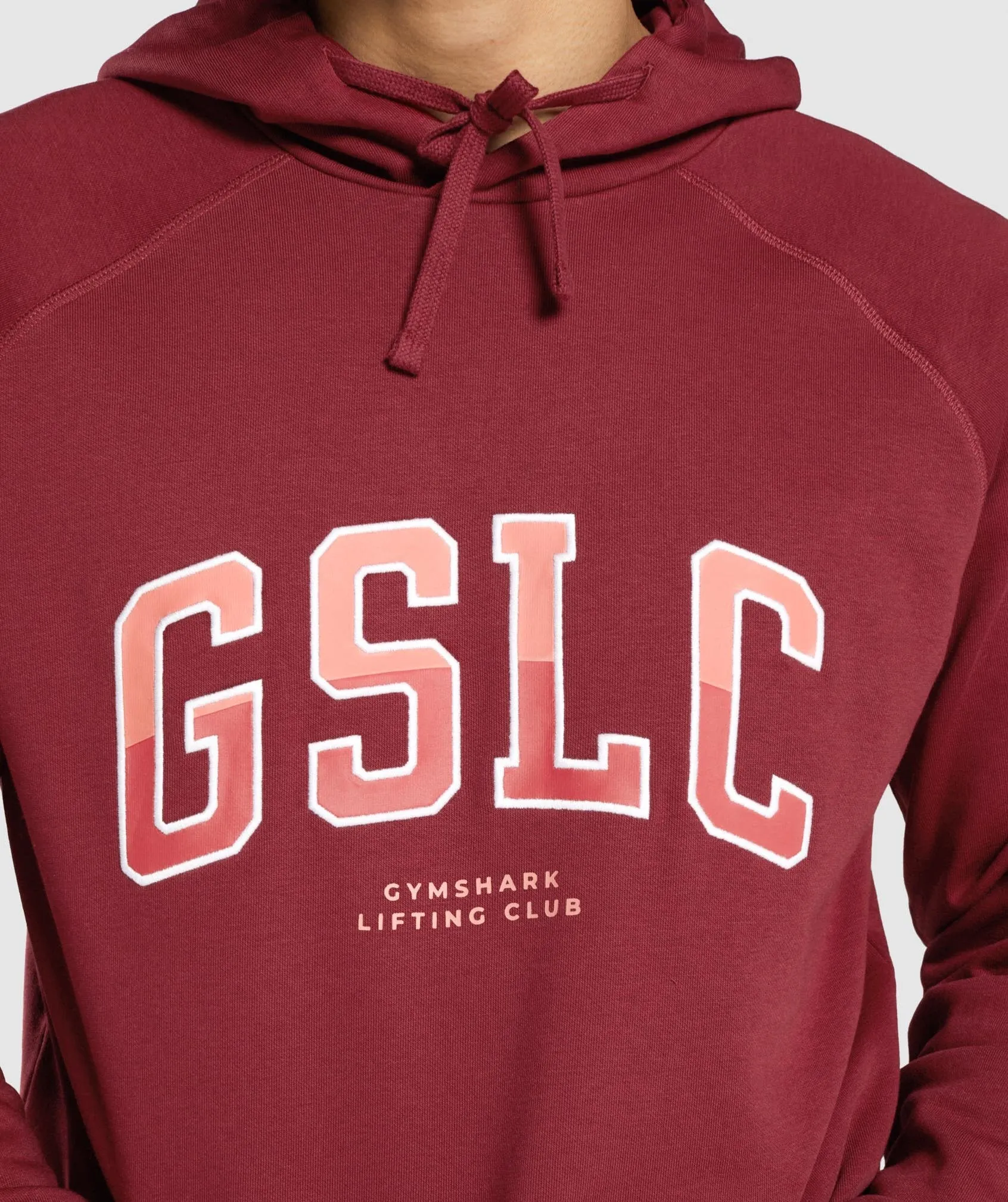 Gymshark GSLC Collegiate Hoodie - Burgundy sold by Gymshark product image thumbnail 5