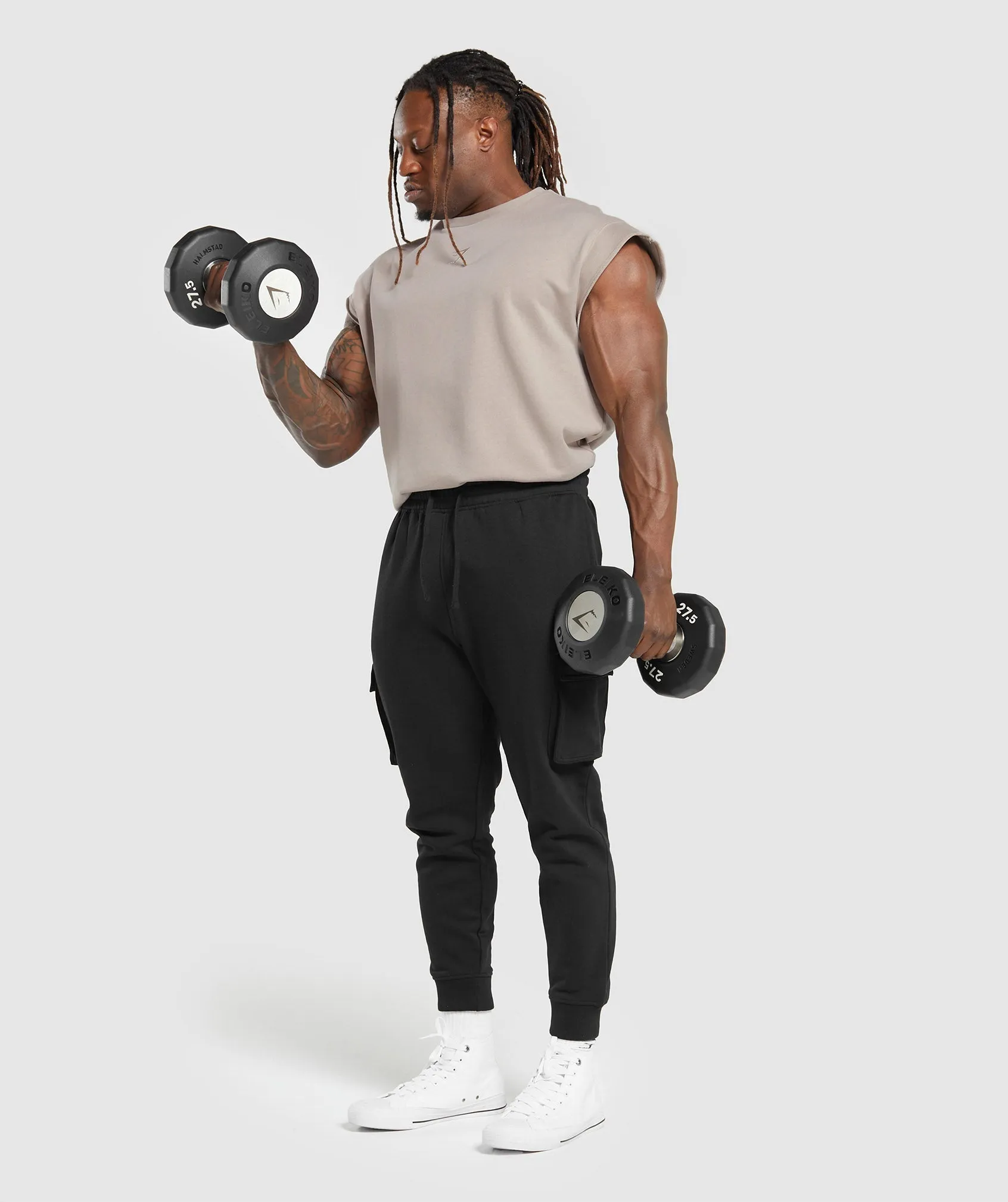 Gymshark Super Natural Cut Off T-Shirt - Stone Pink sold by Gymshark product image thumbnail 4