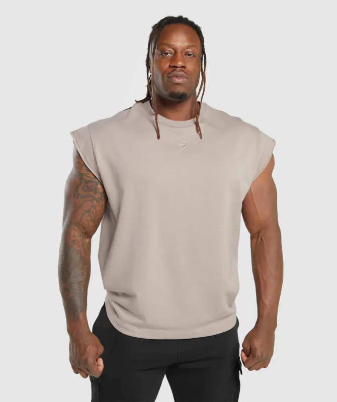 Gymshark Super Natural Cut Off T-Shirt - Stone Pink sold by Gymshark
