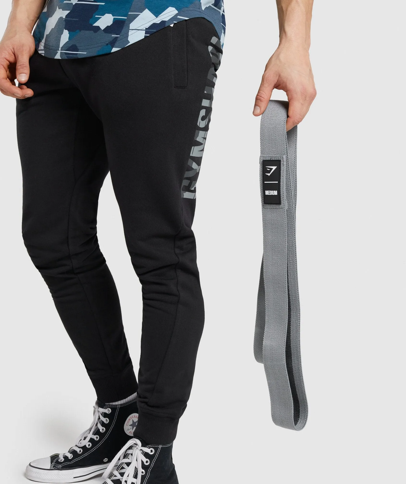 Gymshark Long Medium Resistance Band - Grey sold by Gymshark