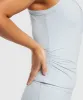 Gymshark Elevate Ruched Tank - Fresh Blue sold by Gymshark