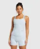 Gymshark Elevate Ruched Tank - Fresh Blue sold by Gymshark