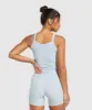 Gymshark Elevate Ruched Tank - Fresh Blue sold by Gymshark