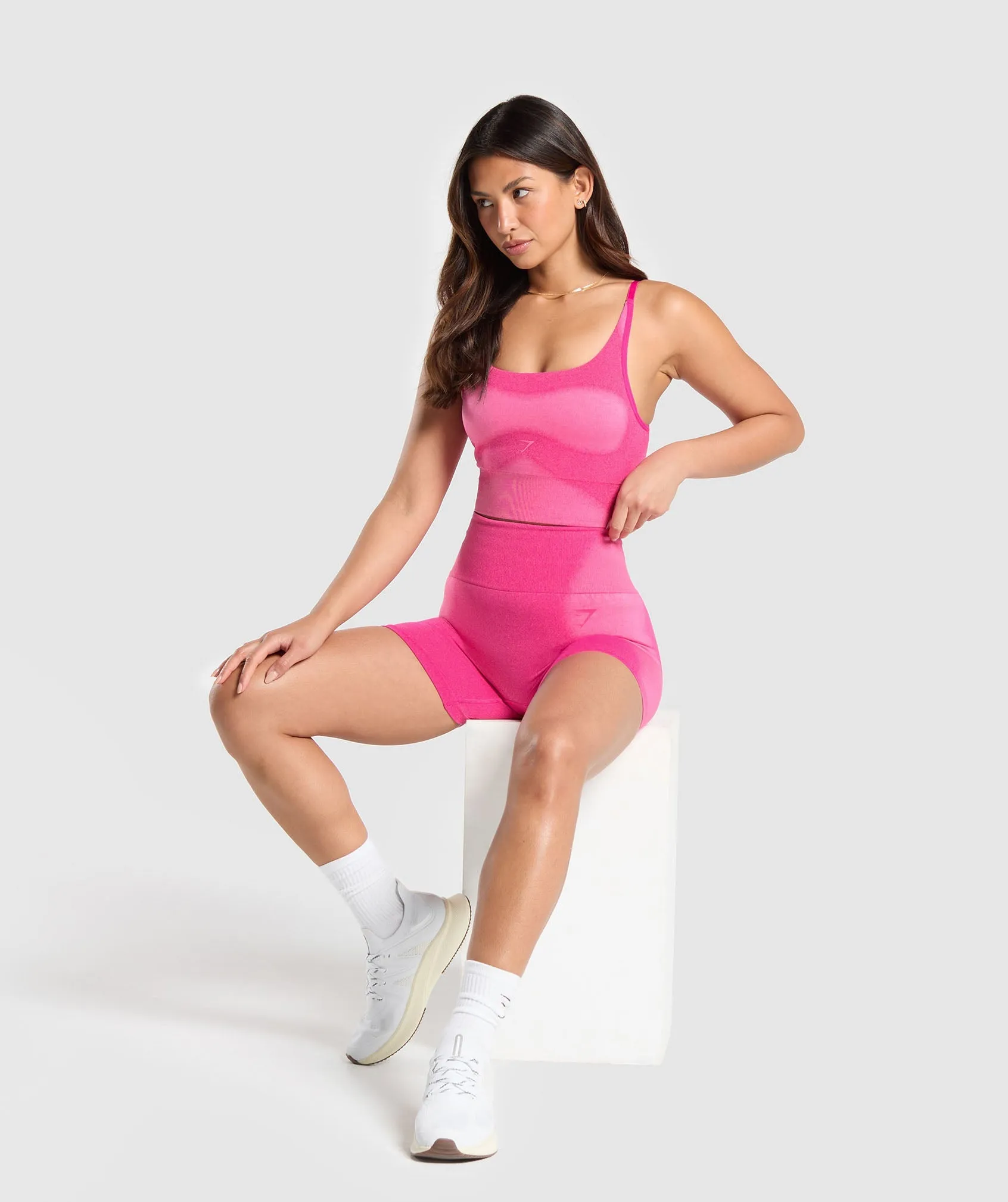 Gymshark Blur Seamless Cami - Valley Pink/Fetch Pink sold by Gymshark product image thumbnail 5
