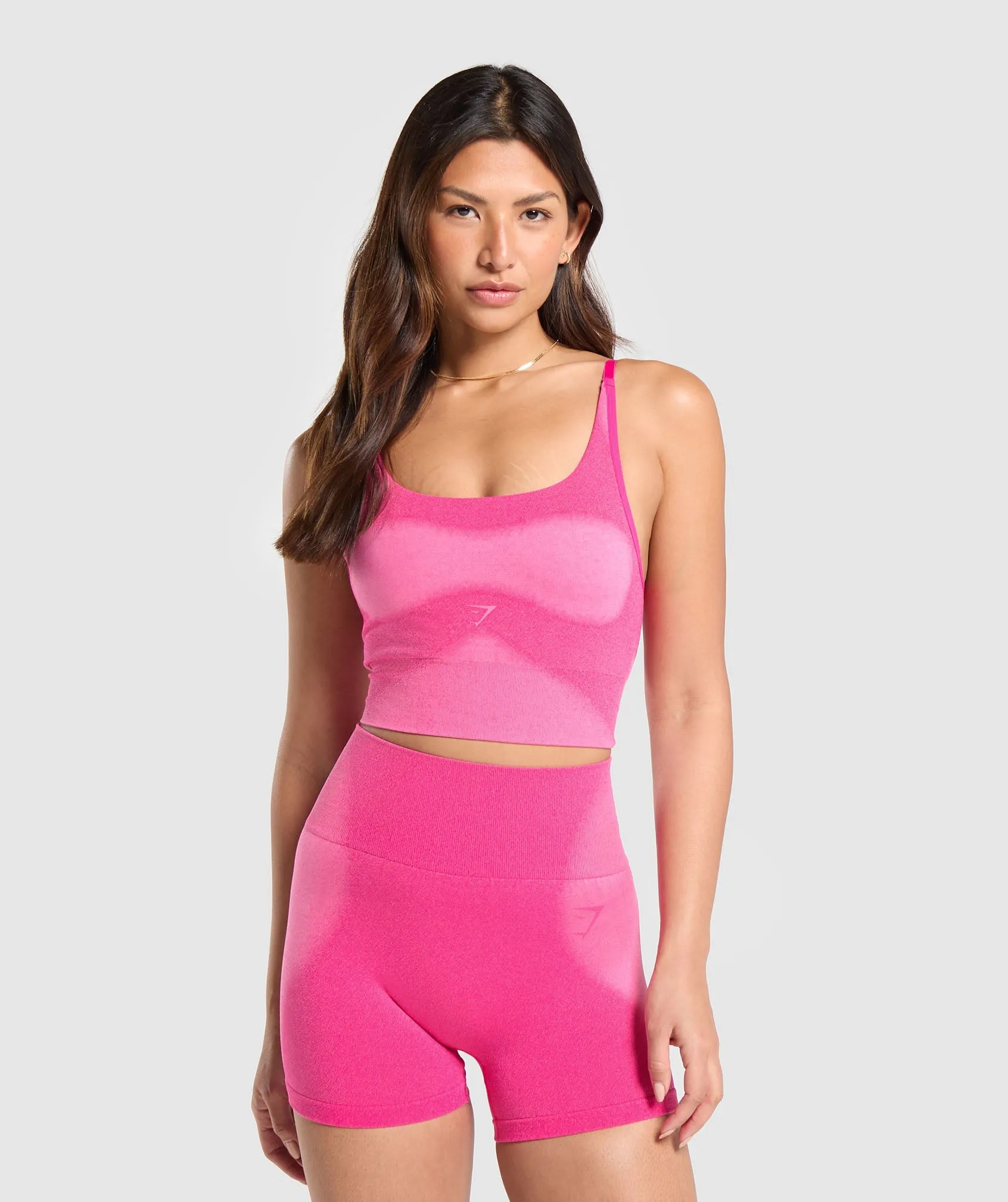 Gymshark Blur Seamless Cami - Valley Pink/Fetch Pink sold by Gymshark