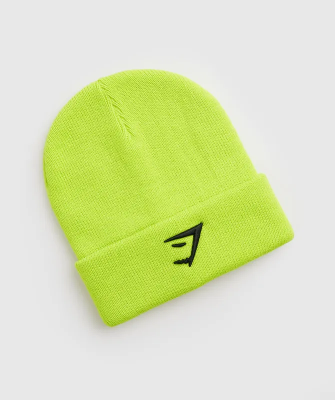 Gymshark Sharkhead Beanie - Reactive Green made by Gymshark