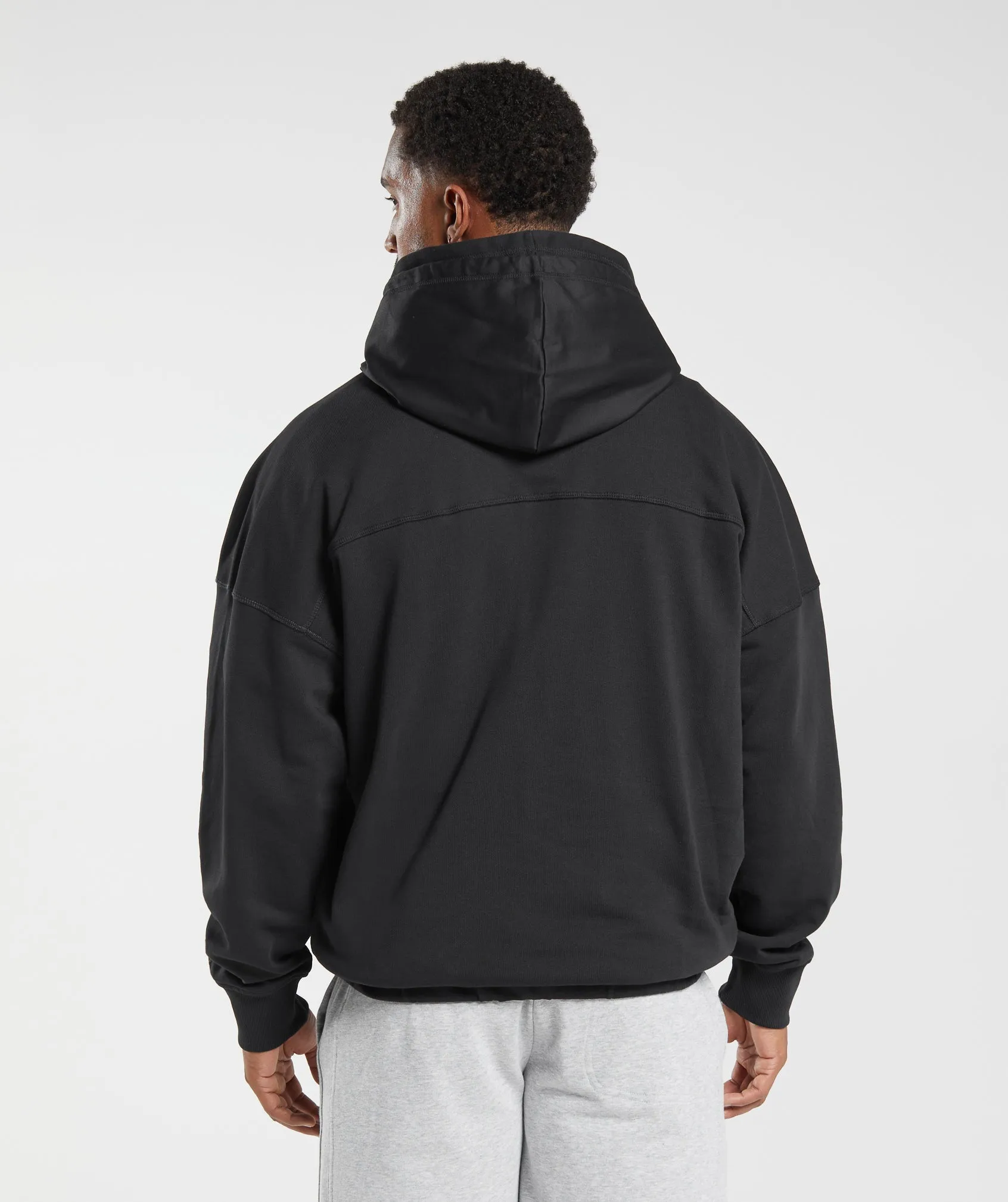 Gymshark Rest Day Street Hoodie - Black sold by Gymshark product image thumbnail 2