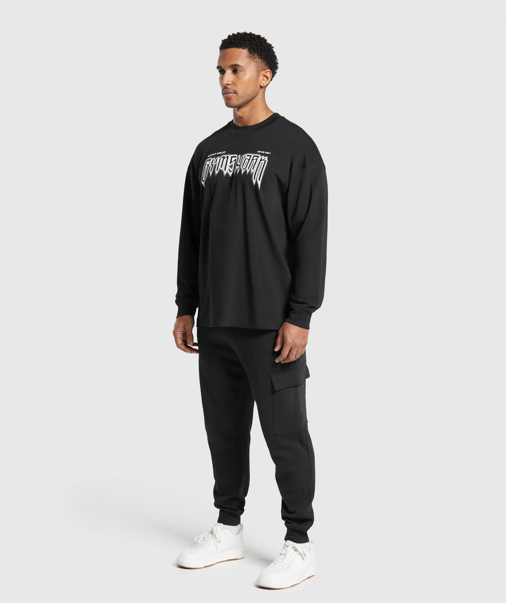 Gymshark Masters of Our Craft Long Sleeve T-Shirt - Black sold by Gymshark product image thumbnail 4
