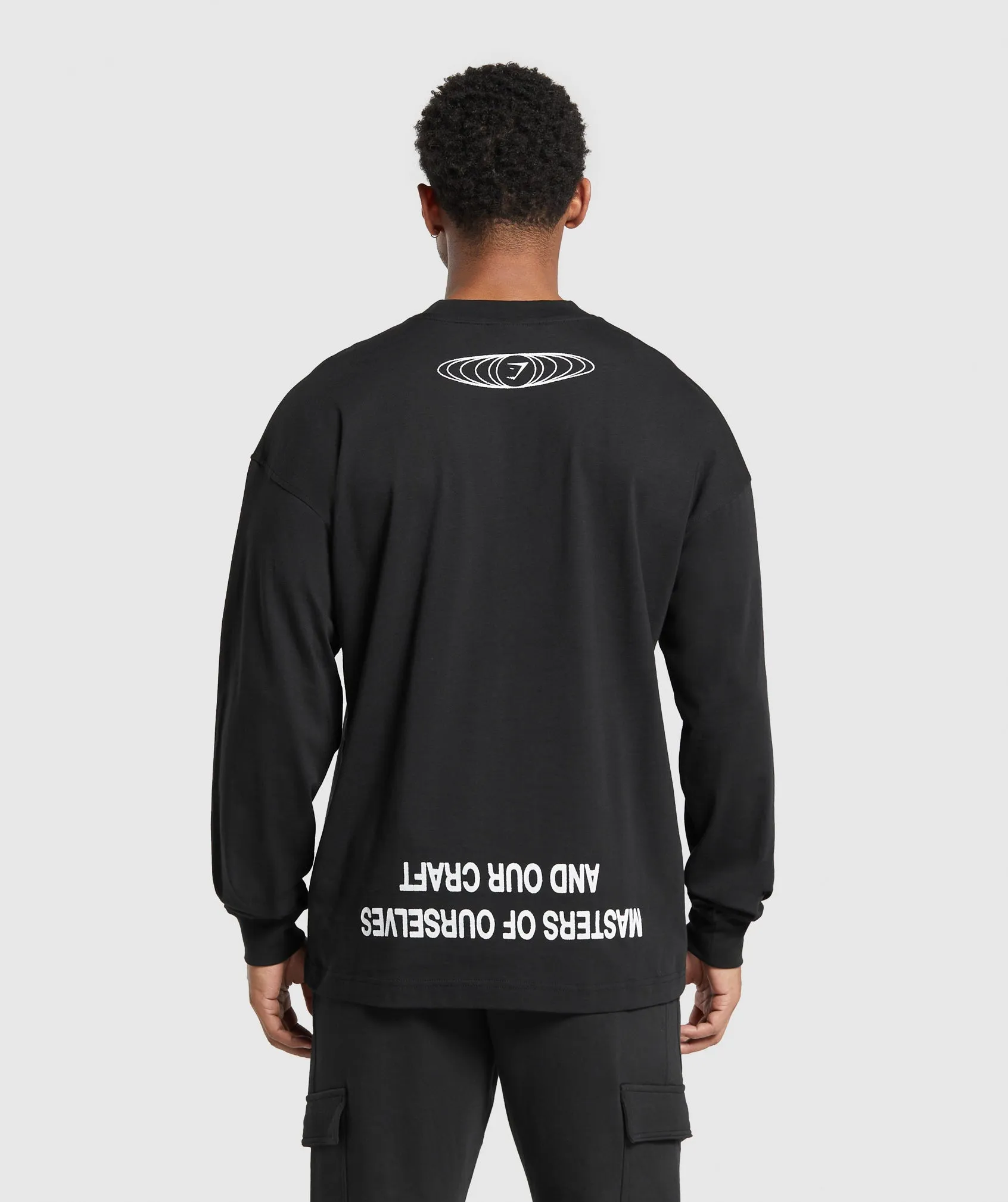 Gymshark Masters of Our Craft Long Sleeve T-Shirt - Black sold by Gymshark product image thumbnail 2