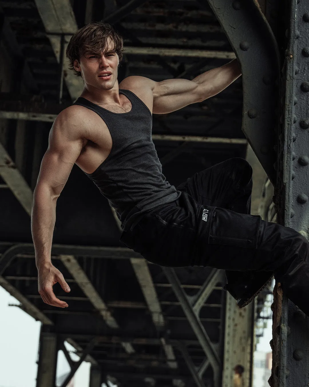 GS x David Laid Cargo Pants - Black sold by Gymshark