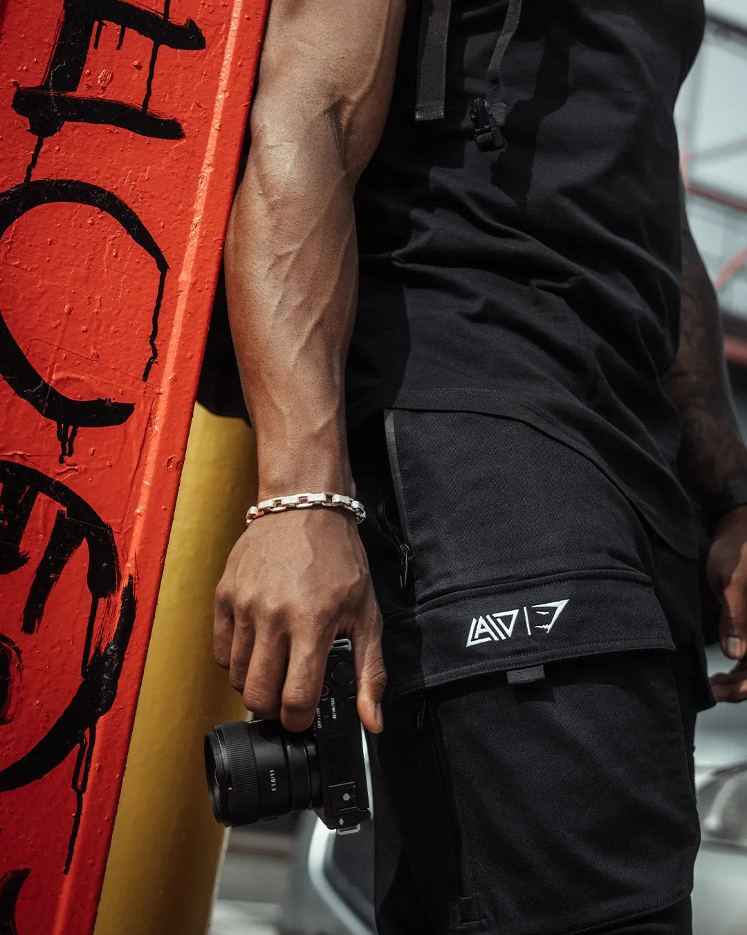 GS x David Laid Cargo Pants - Black sold by Gymshark product image thumbnail 4