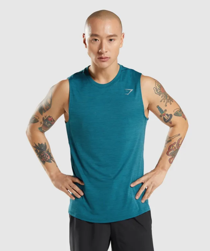 Gymshark Speed Tank - Teal/Teal Marl sold by Gymshark