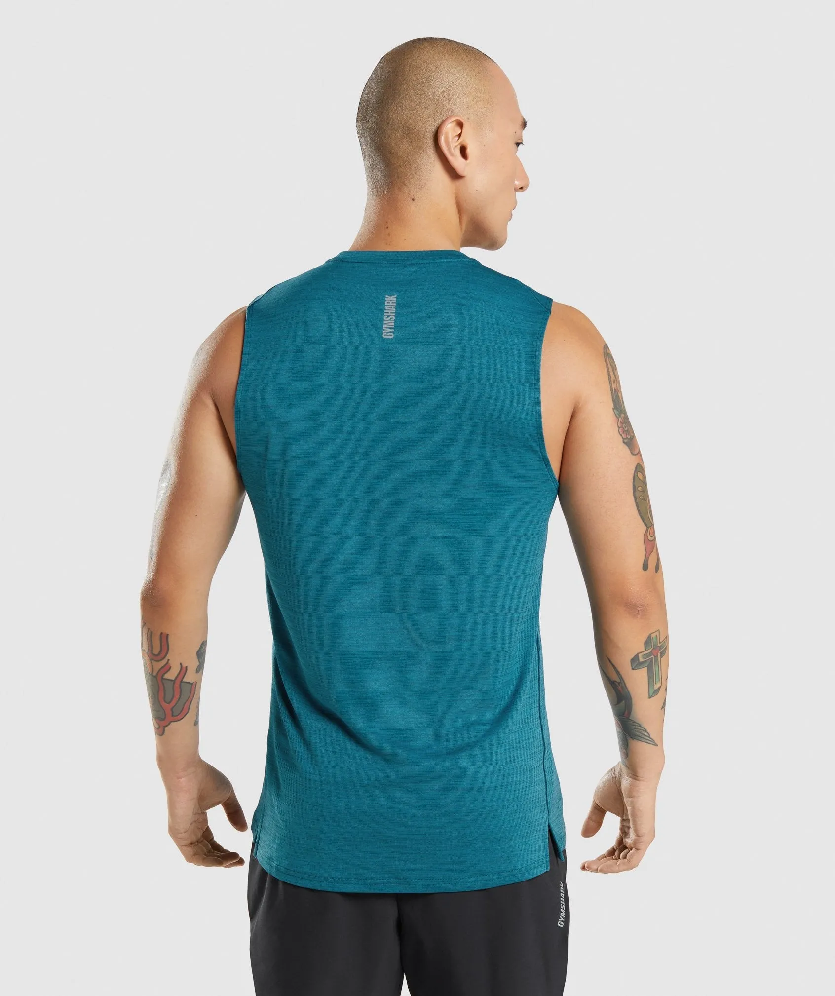 Gymshark Speed Tank - Teal/Teal Marl sold by Gymshark product image thumbnail 2