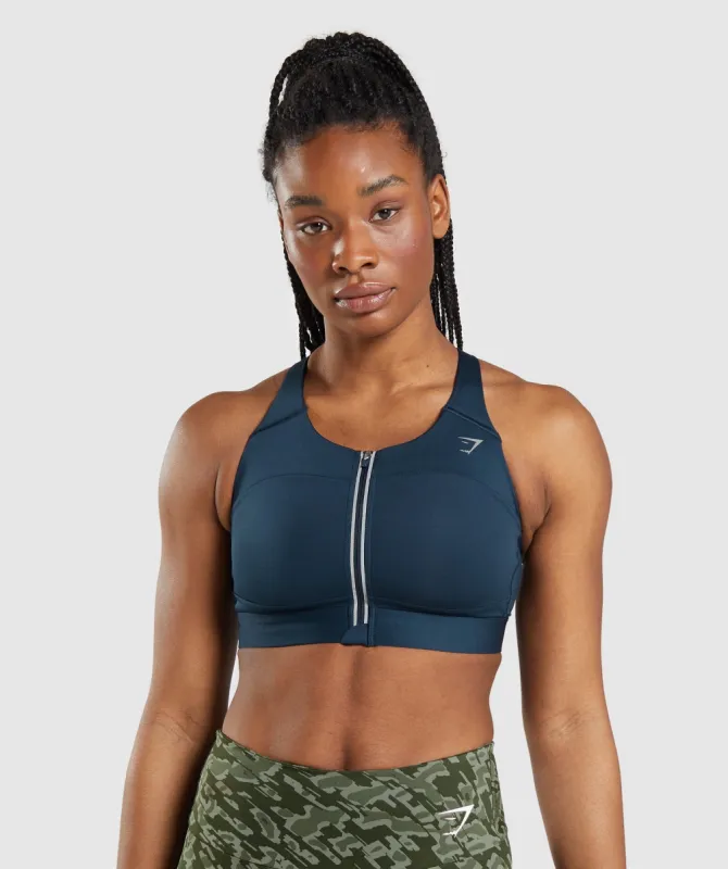 Gymshark Speed Sports Bra - Navy sold by Gymshark
