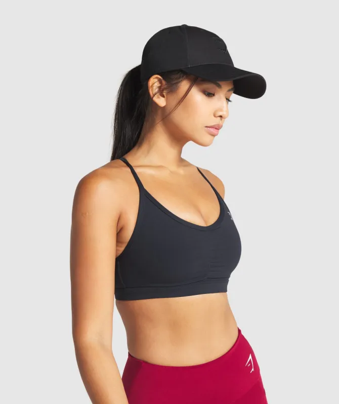 Gymshark New Era 9FORTY Adjustable - Black/Black sold by Gymshark