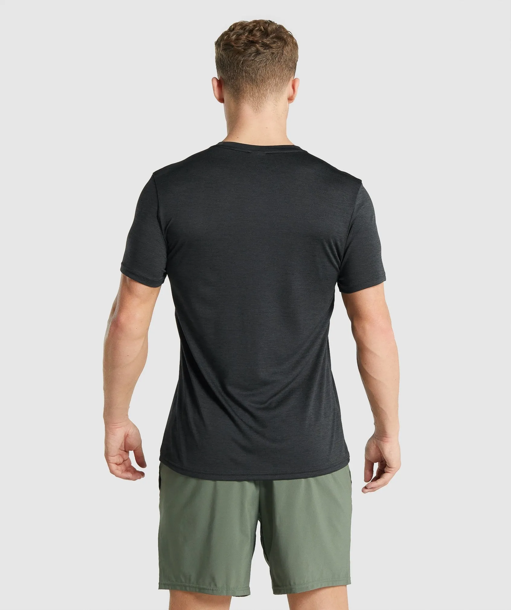 Gymshark Arrival Marl T-Shirt - Black Marl sold by Gymshark product image thumbnail 2