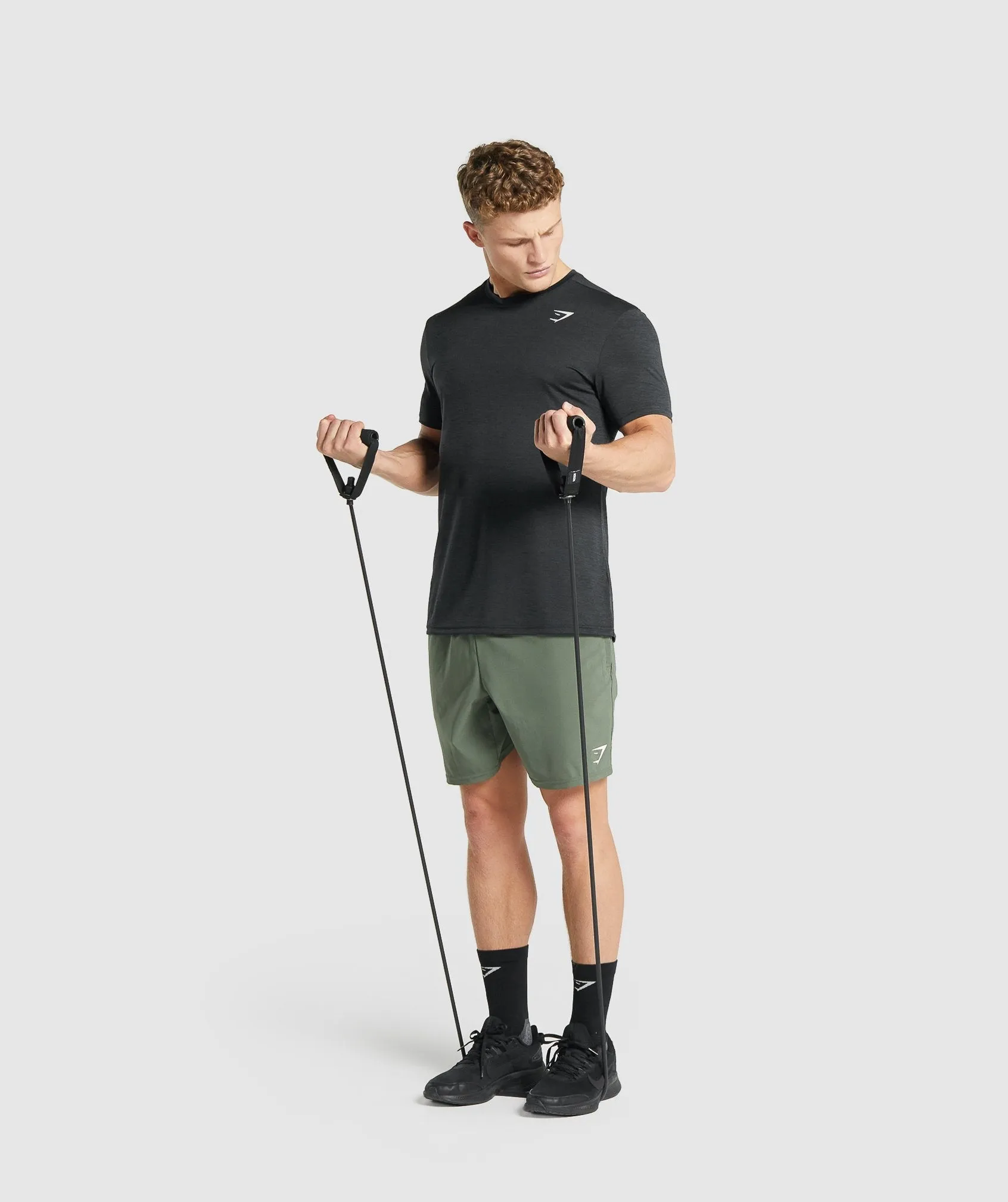 Gymshark Arrival Marl T-Shirt - Black Marl sold by Gymshark product image thumbnail 4