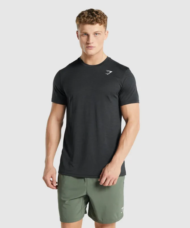 Gymshark Arrival Marl T-Shirt - Black Marl sold by Gymshark
