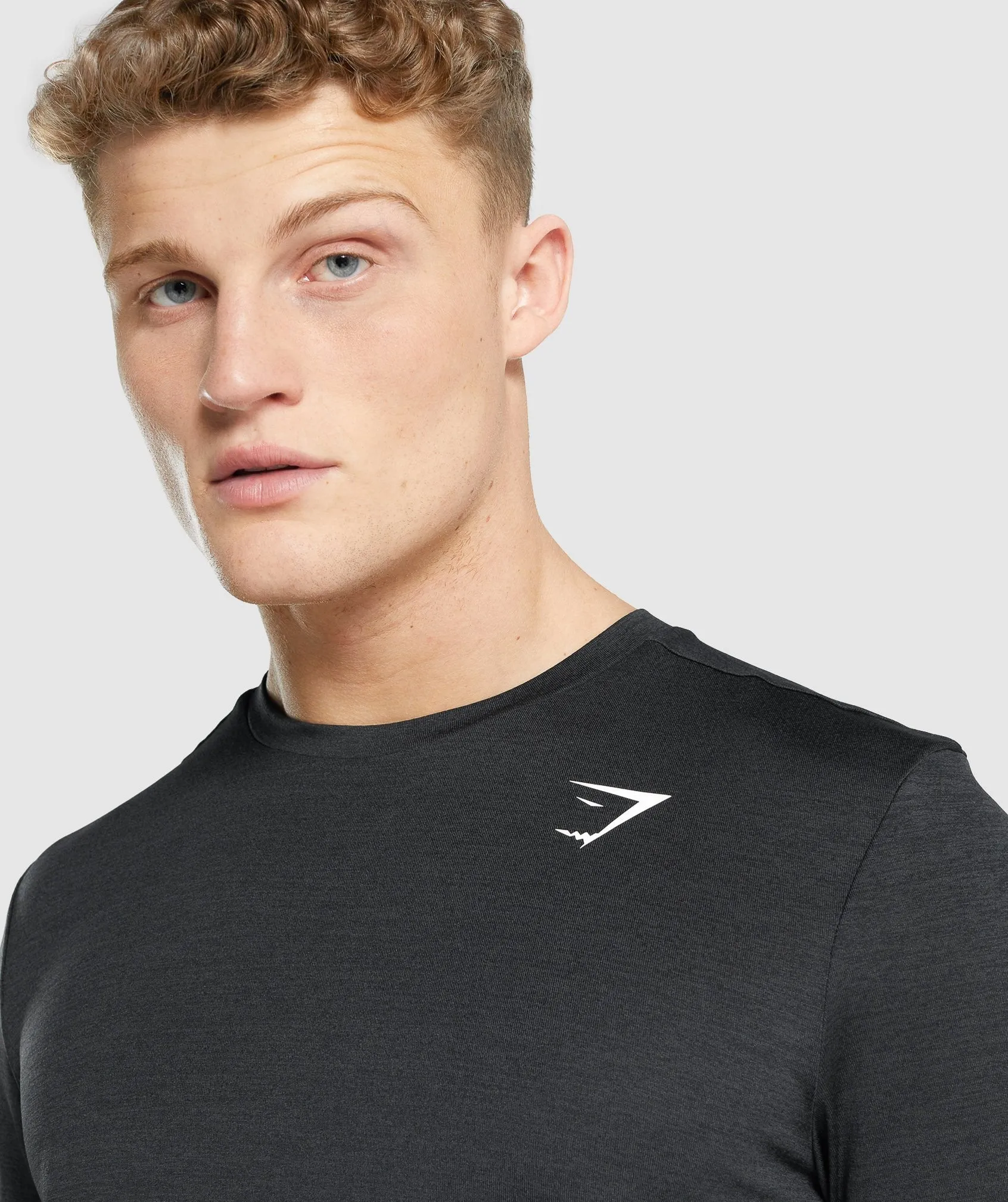 Gymshark Arrival Marl T-Shirt - Black Marl sold by Gymshark product image thumbnail 5