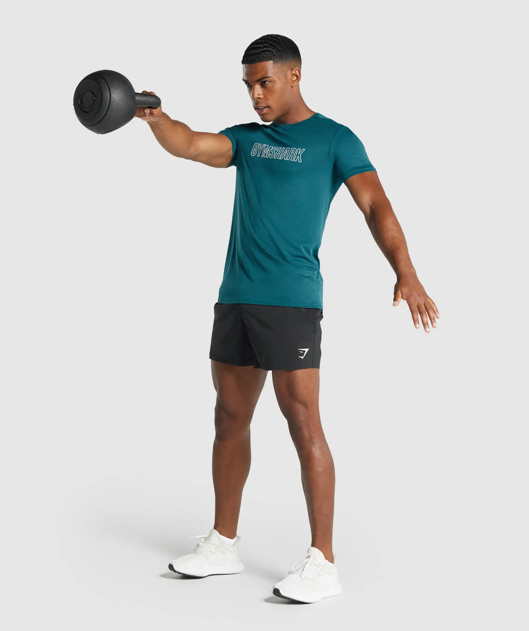 Gymshark Arrival Graphic T-Shirt - Teal sold by Gymshark product image thumbnail 4