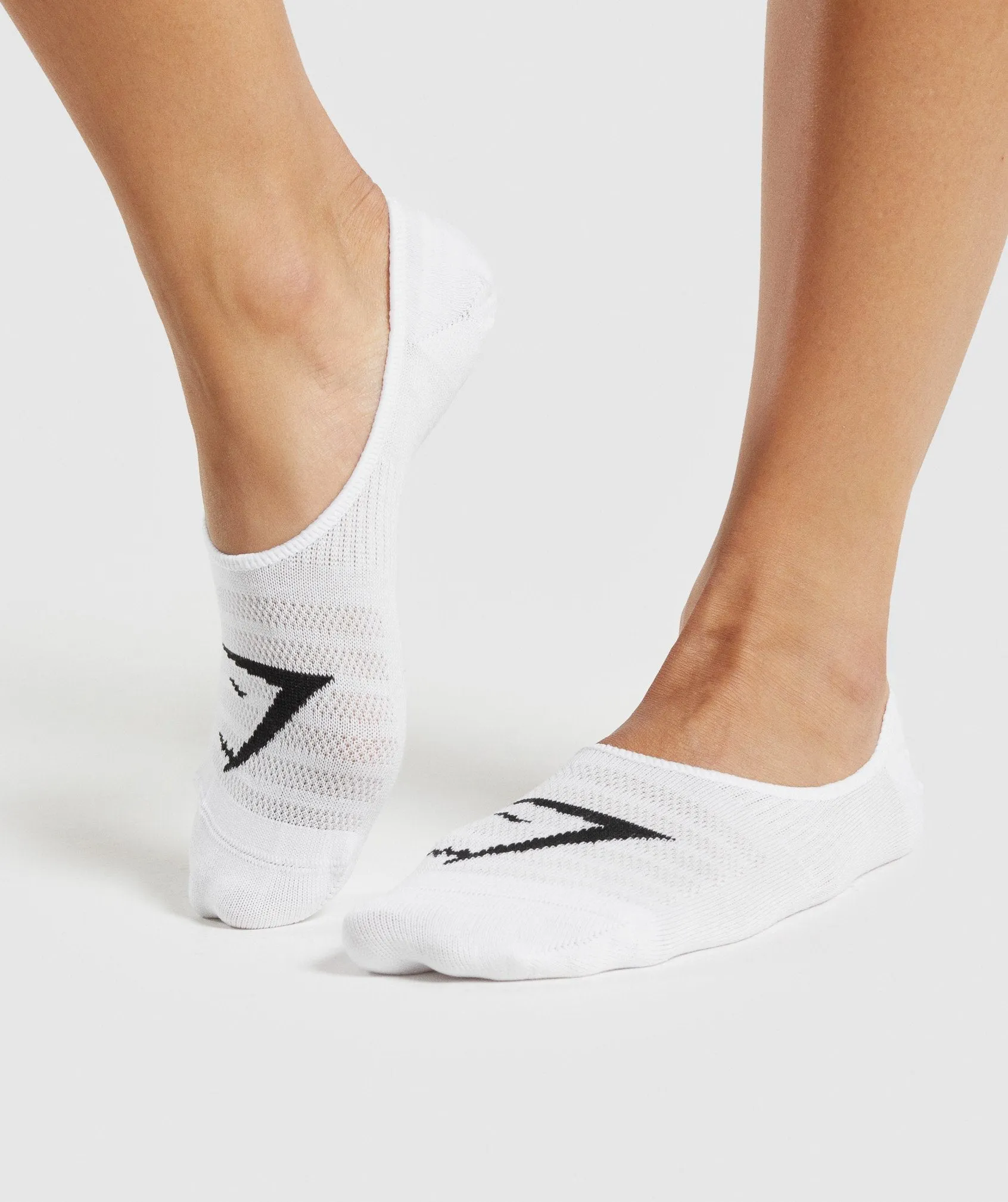 Gymshark No Show Socks 3pk - White sold by Gymshark product image thumbnail 2