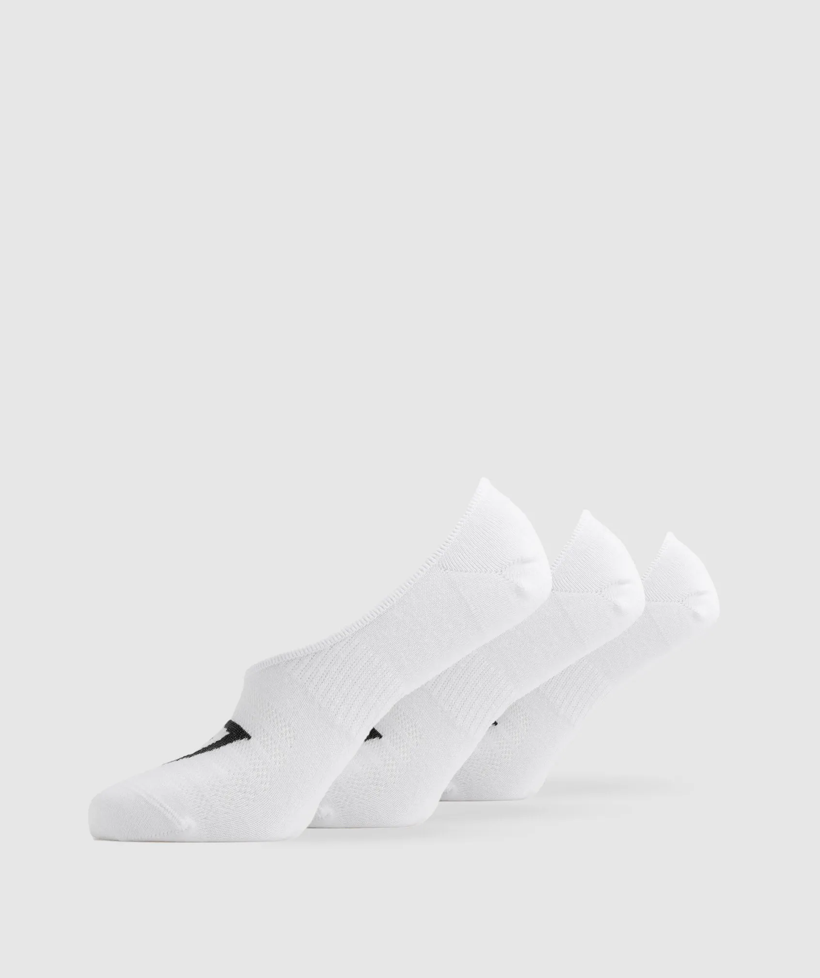 Gymshark No Show Socks 3pk - White sold by Gymshark