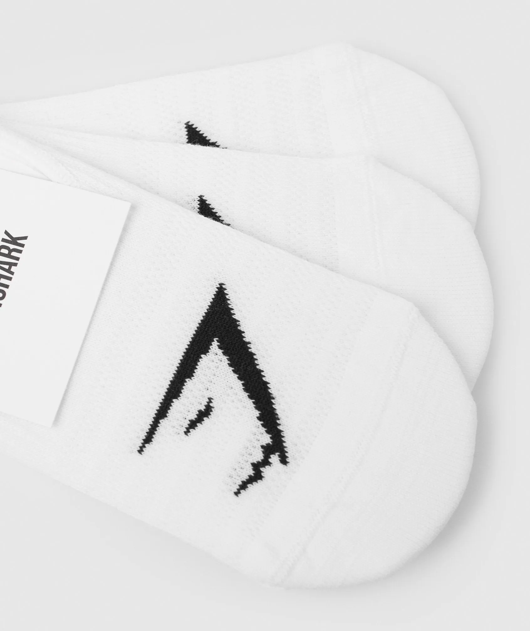 Gymshark No Show Socks 3pk - White sold by Gymshark product image thumbnail 3