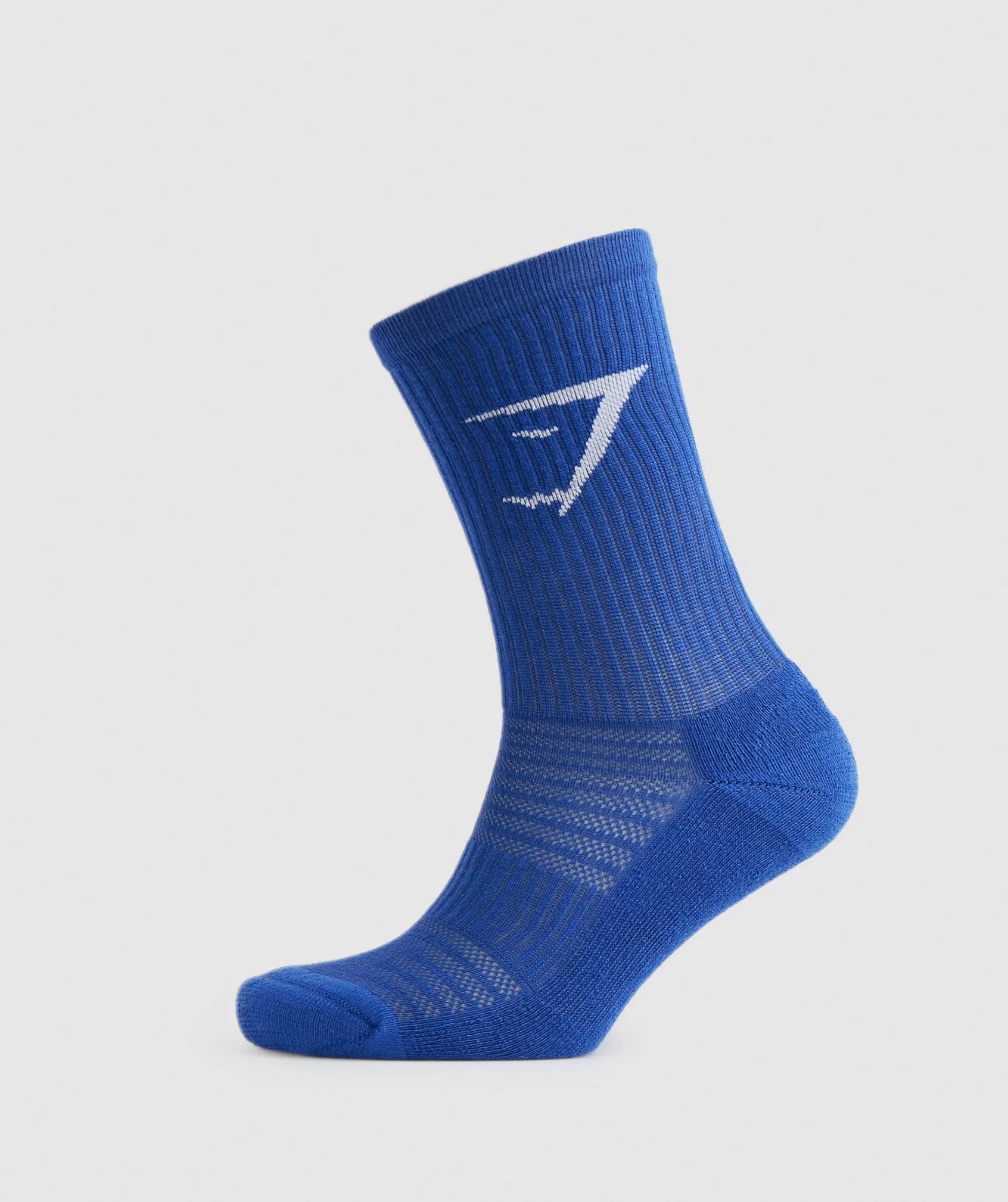 Gymshark Crew Socks 3pk - Navy/Athletic Blue/Light Grey Marl sold by Gymshark product image thumbnail 5