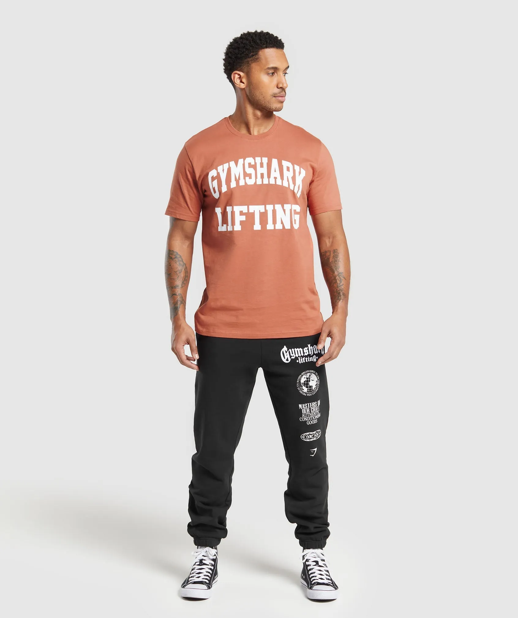 Gymshark Lifting Club T-Shirt - Terracotta Orange sold by Gymshark product image thumbnail 4
