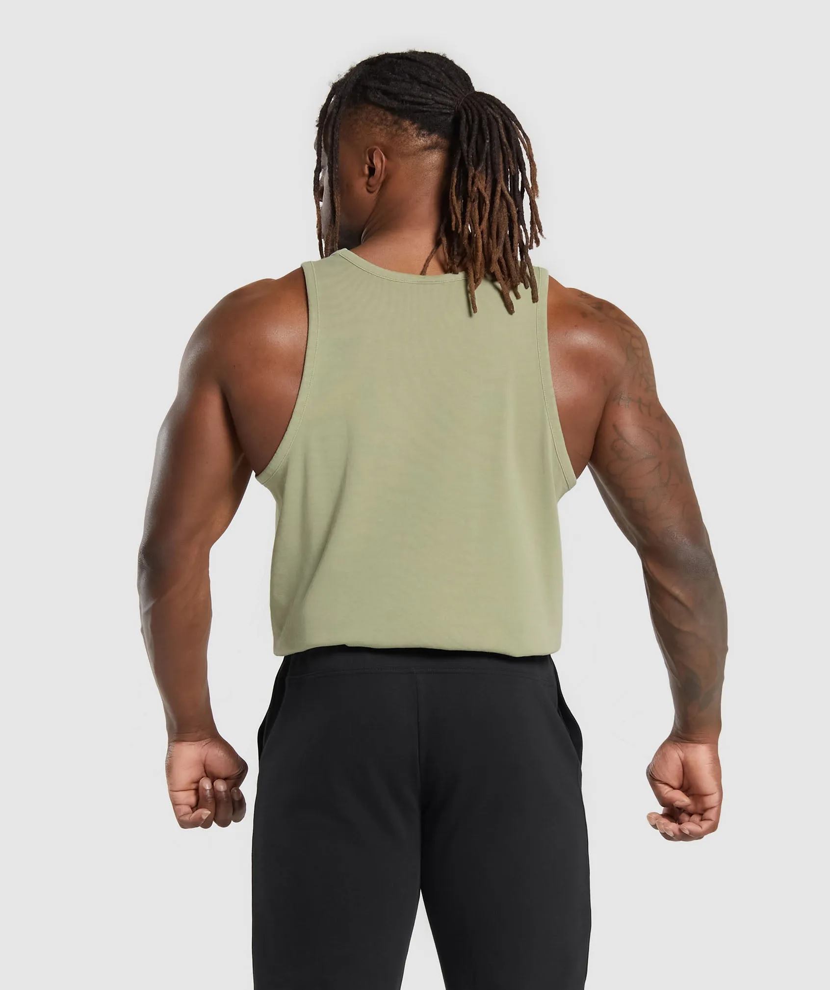 Gymshark Premium Legacy Tank - Natural Sage Green sold by Gymshark product image thumbnail 2