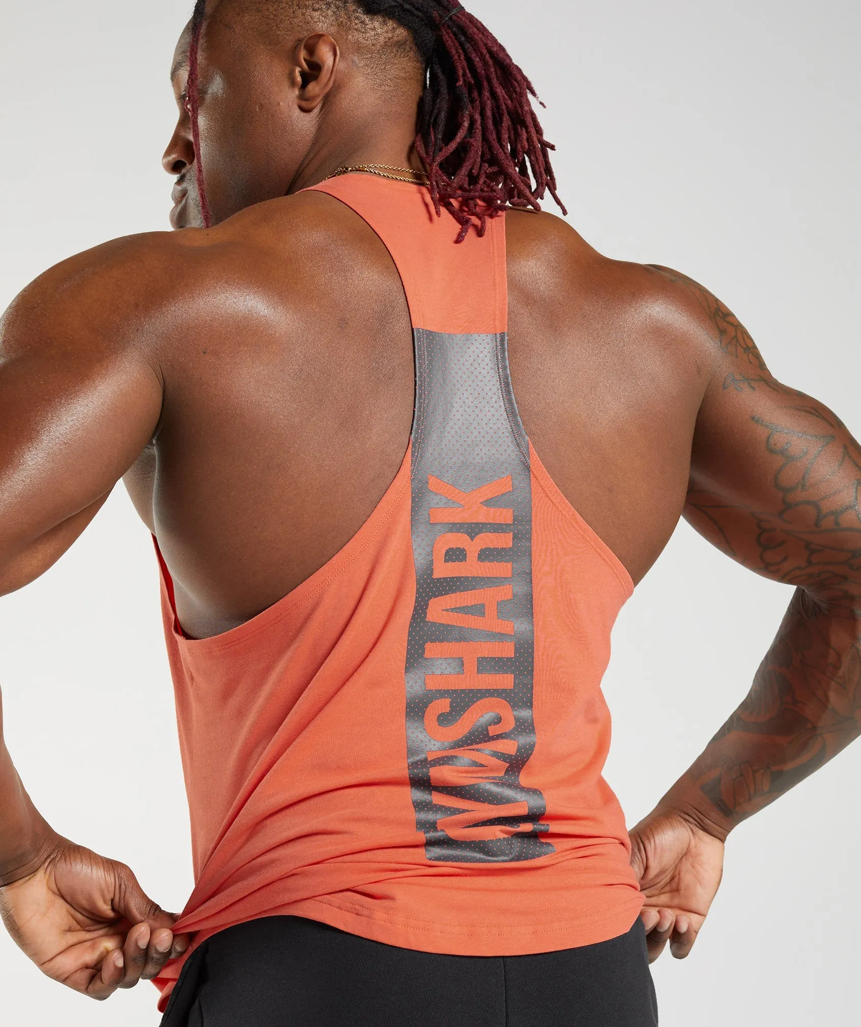 Gymshark Bold Stringer - Aerospace Orange sold by Gymshark product image thumbnail 2