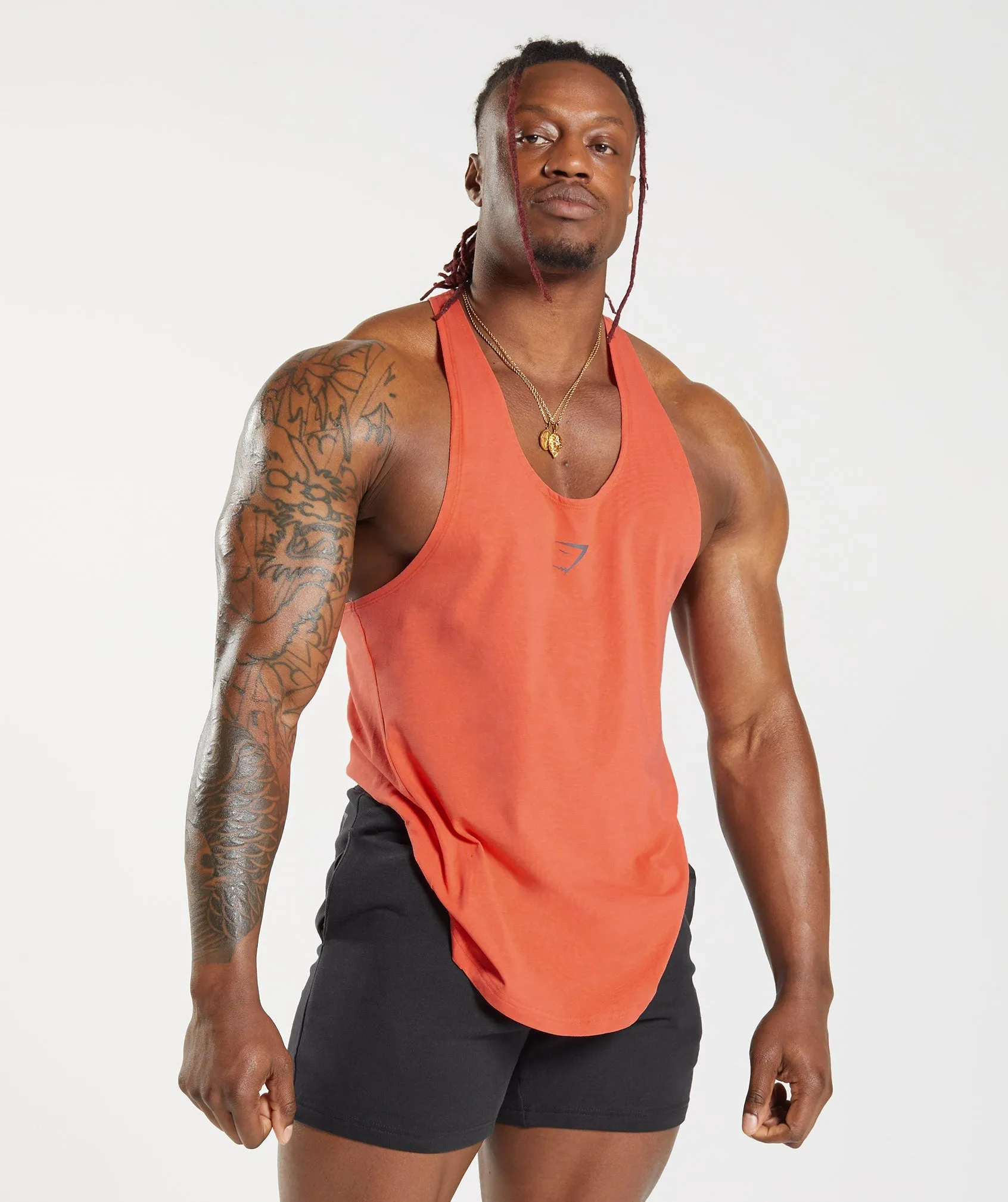Gymshark Bold Stringer - Aerospace Orange sold by Gymshark