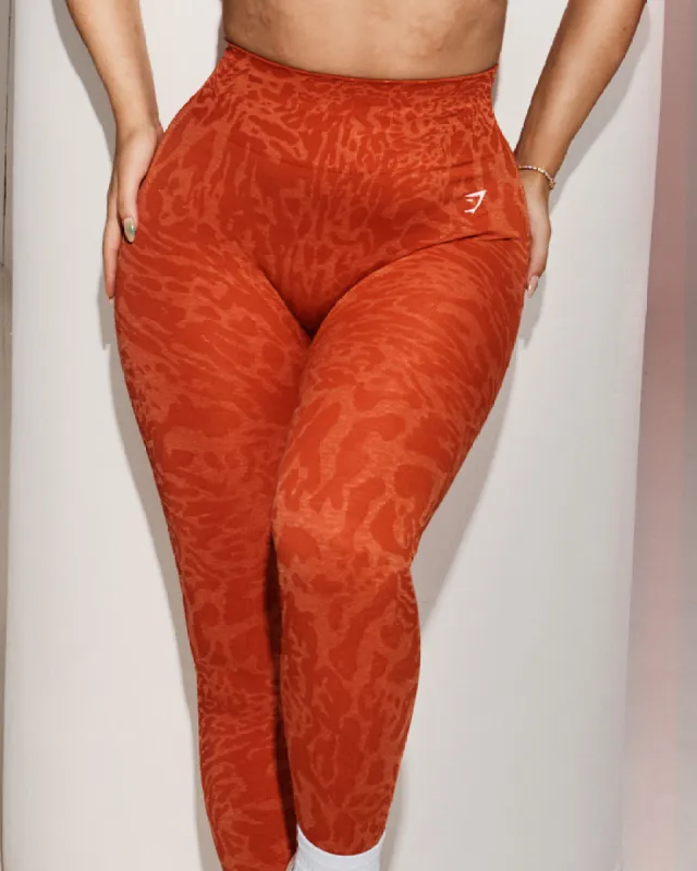 Gymshark Adapt x Whitney Leggings - Flare Orange/Sorbet Orange sold by Gymshark