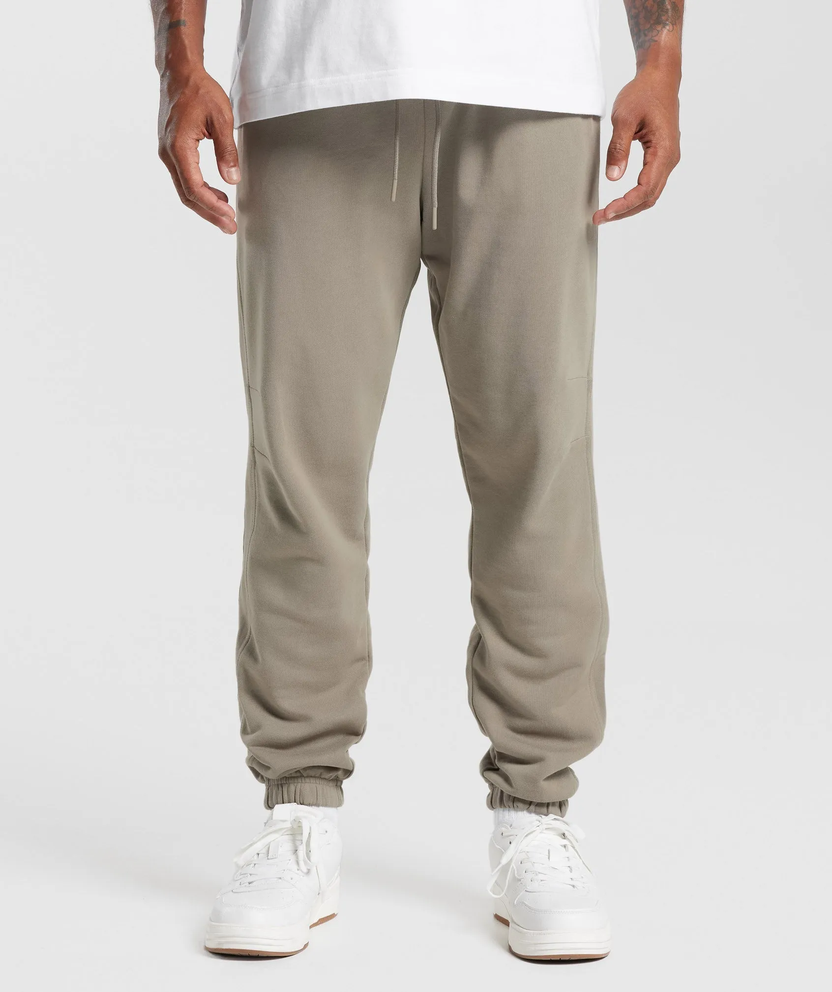 Gymshark Rest Day Essentials Joggers - Linen Brown sold by Gymshark