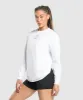 Gymshark Legacy Oversized Long Sleeve Top - White sold by Gymshark