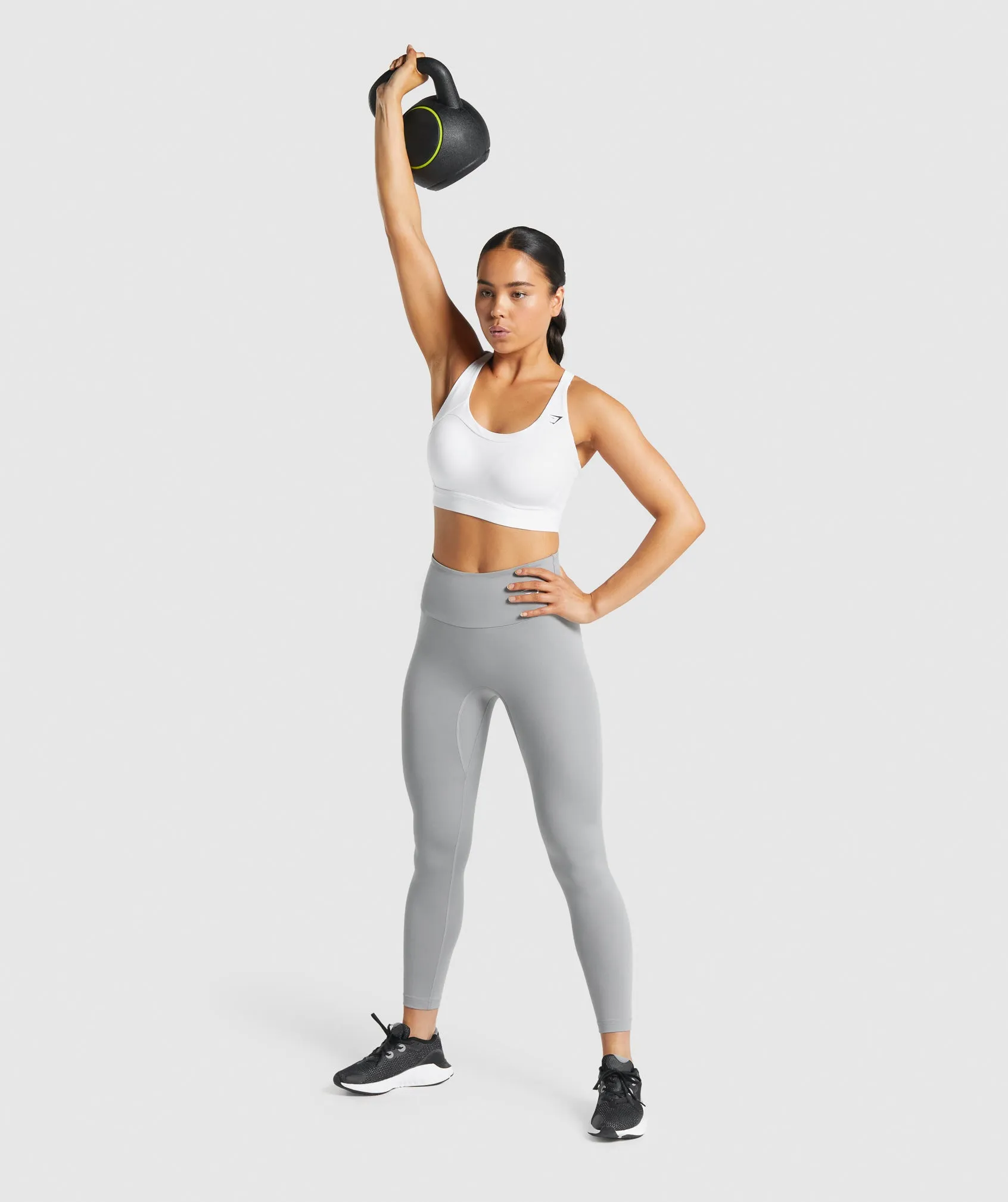 Gymshark Racer Back Sports Bra - White sold by Gymshark product image thumbnail 4