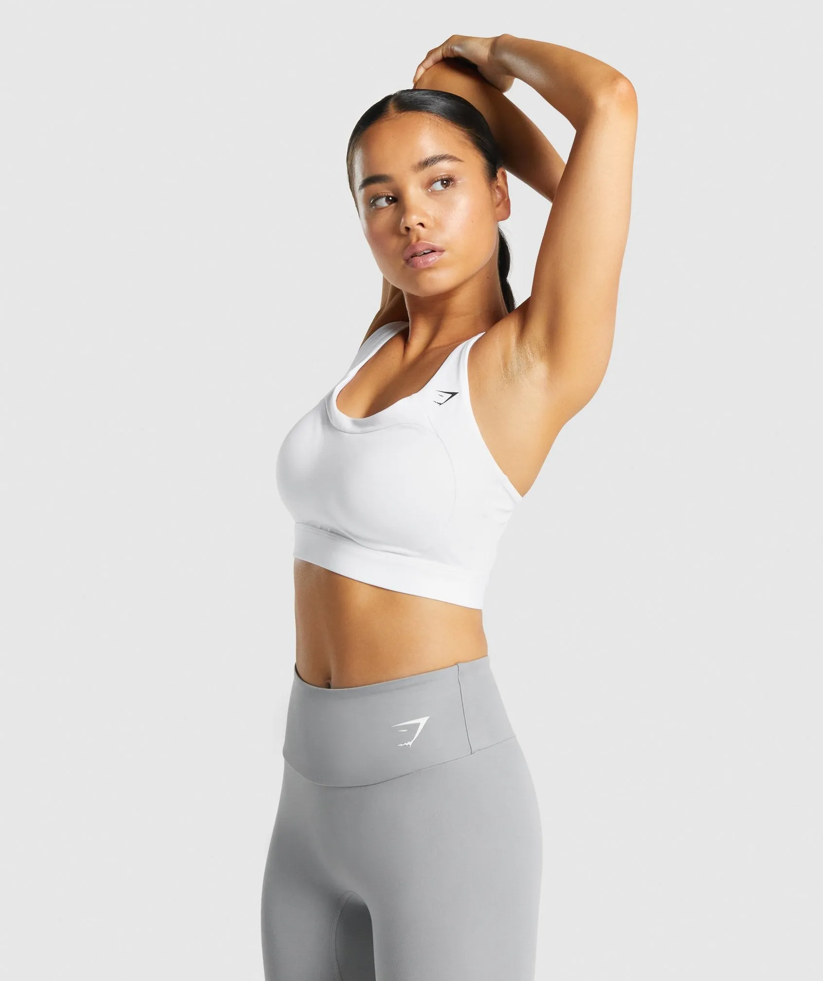 Gymshark Racer Back Sports Bra - White sold by Gymshark product image thumbnail 3