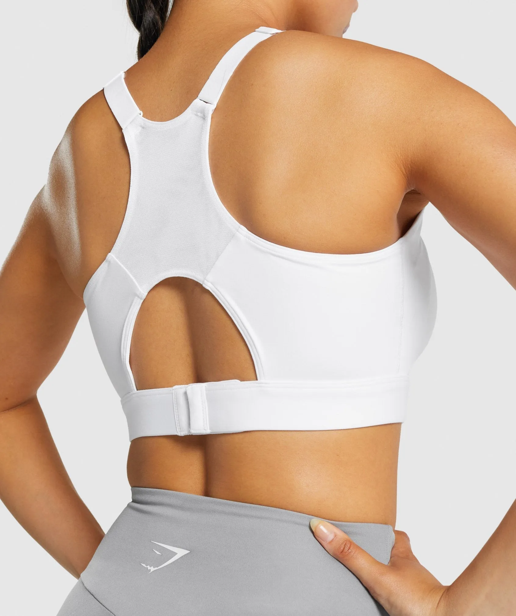 Gymshark Racer Back Sports Bra - White sold by Gymshark product image thumbnail 5