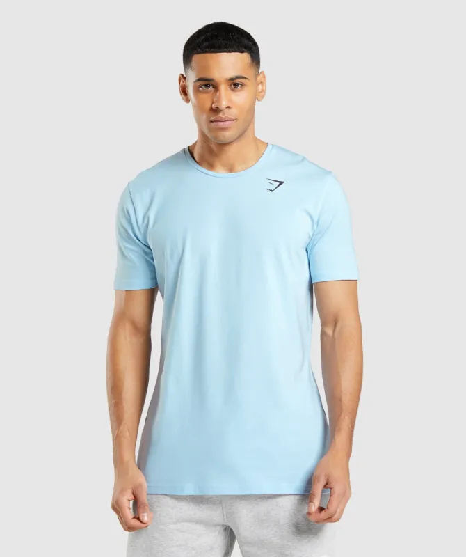 Gymshark Essential T-Shirt - Linen Blue sold by Gymshark