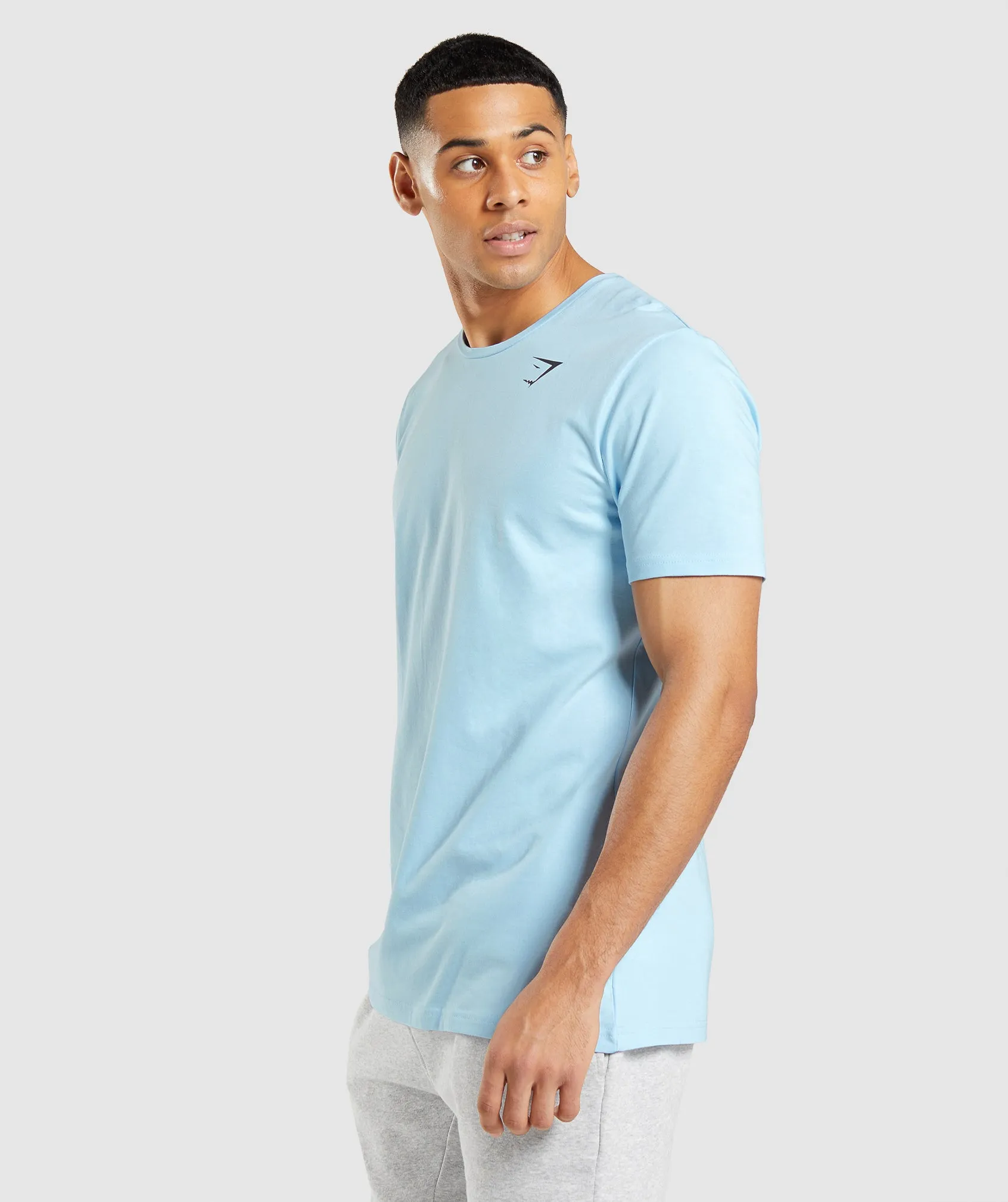 Gymshark Essential T-Shirt - Linen Blue sold by Gymshark product image thumbnail 3