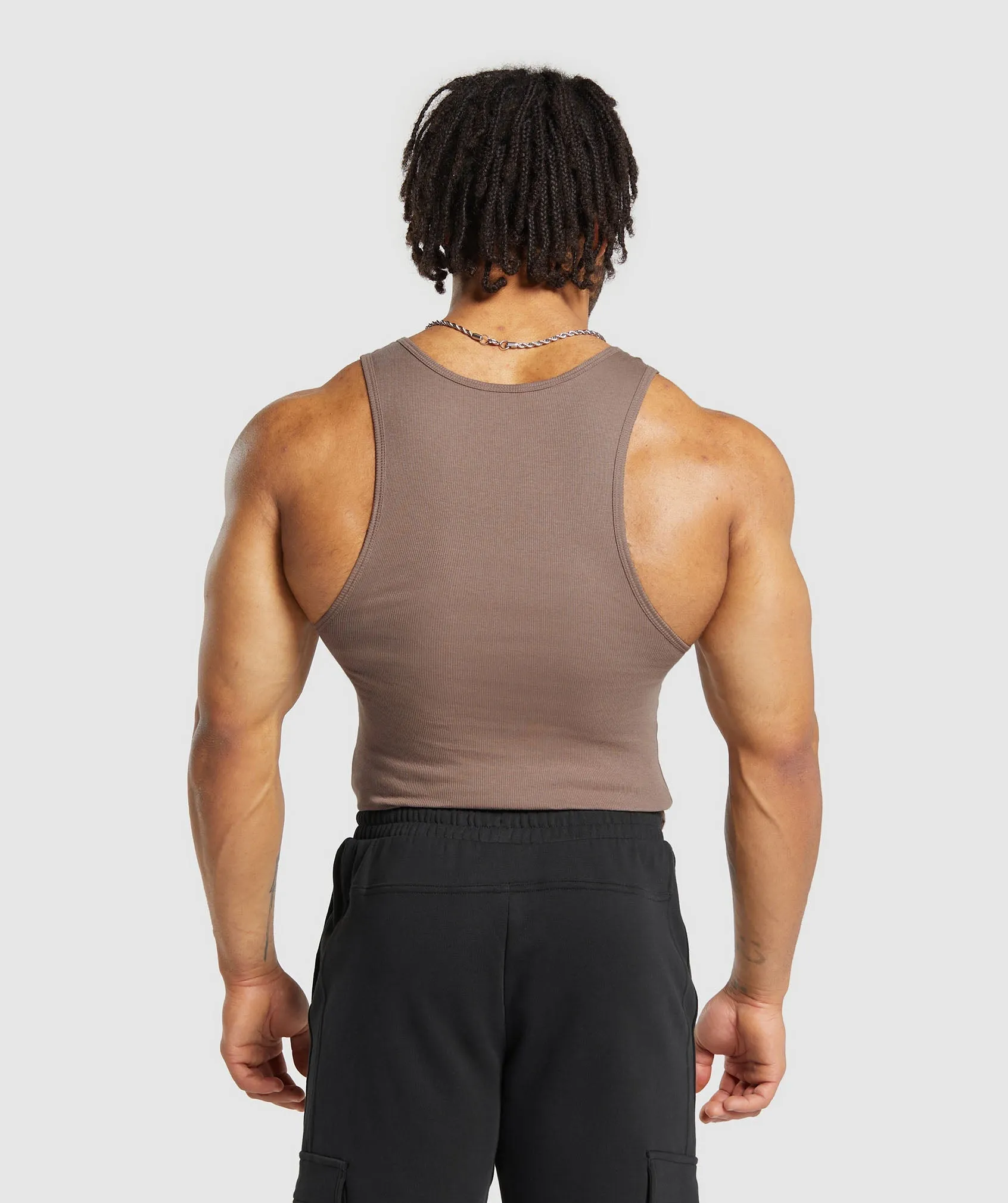 Gymshark Ribbed Tank 3 Pack - Ecru White/Mocha Mauve/Slate Teal sold by Gymshark product image thumbnail 3
