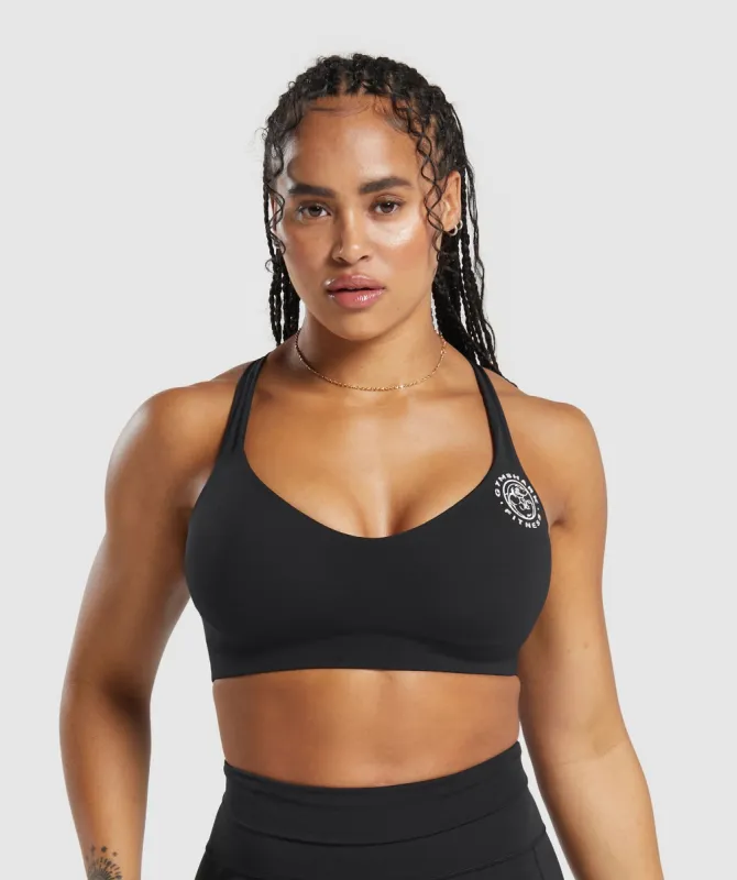 Gymshark Legacy Sports Bra - Black sold by Gymshark