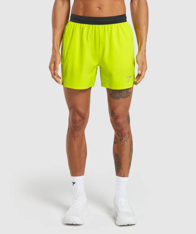 Gymshark Speed 5" Shorts - Fluo Speed Green sold by Gymshark