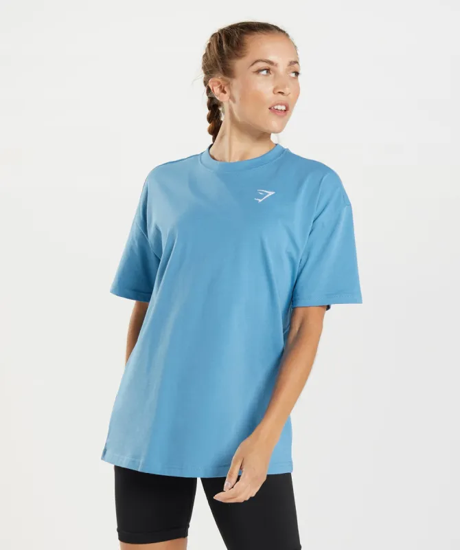Gymshark Training Oversized T-shirt - Coastal Blue sold by Gymshark