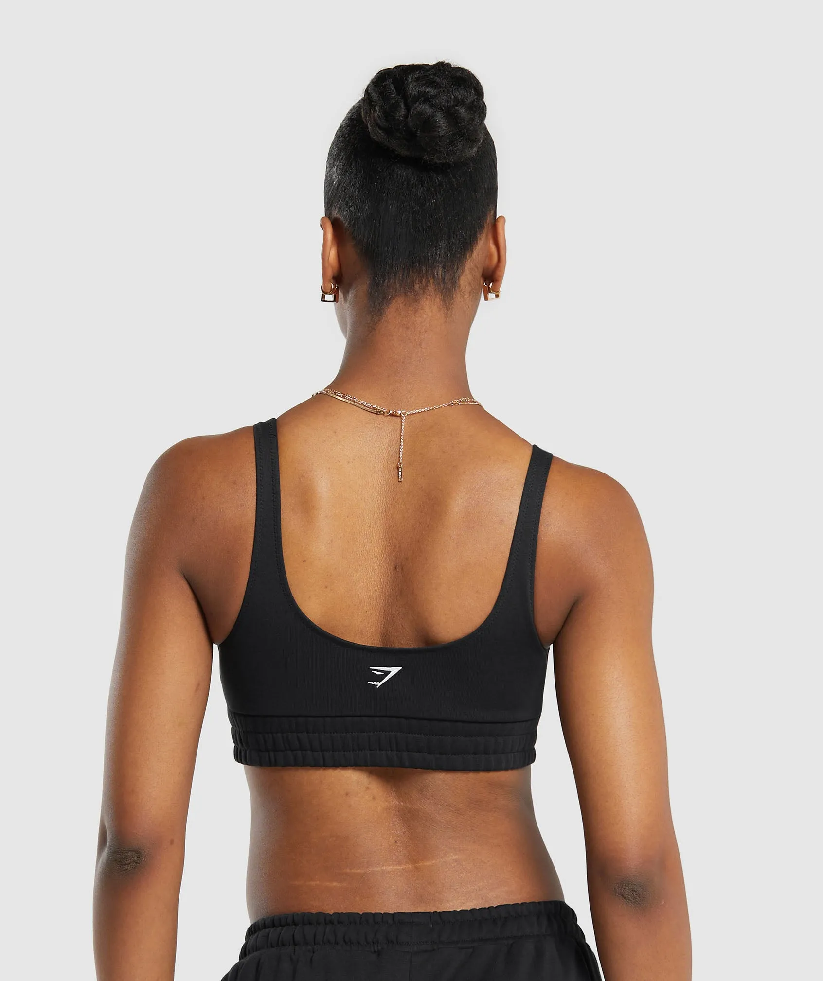 Gymshark Heavy Flex Sweatshirt Bralette - Black sold by Gymshark product image thumbnail 2