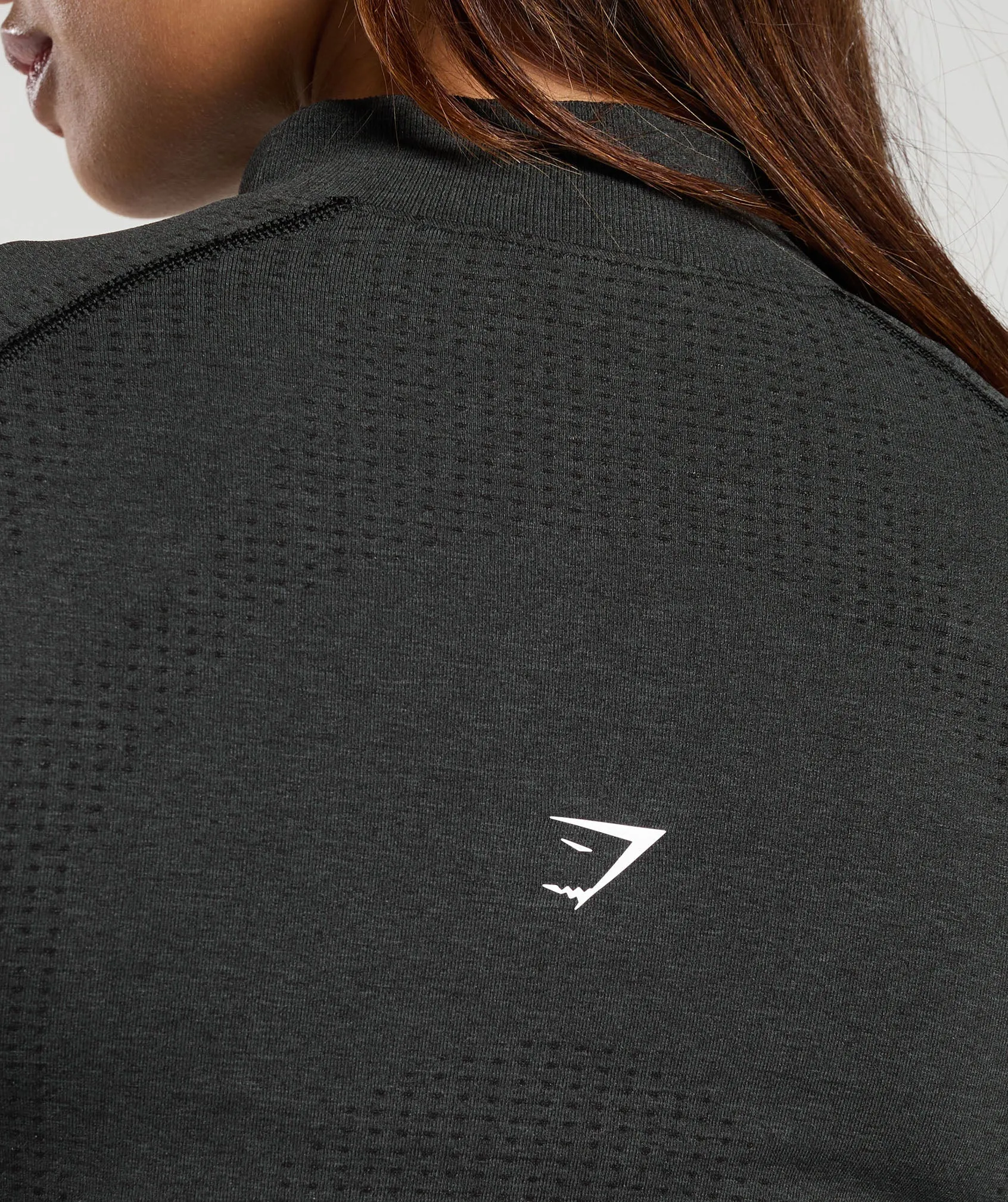 Gymshark Vital Seamless 2.0 1/2 Zip Pullover - Black Marl sold by Gymshark product image thumbnail 5