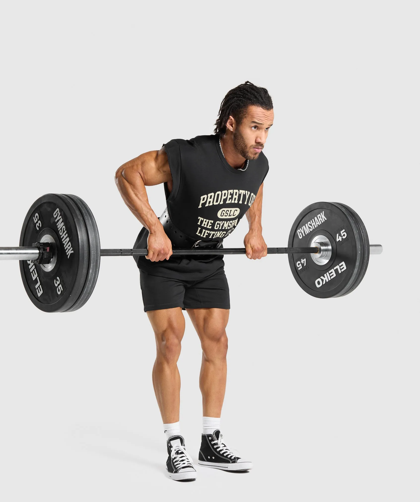 Gymshark Graphic Cut Off Tank- Black sold by Gymshark product image thumbnail 4