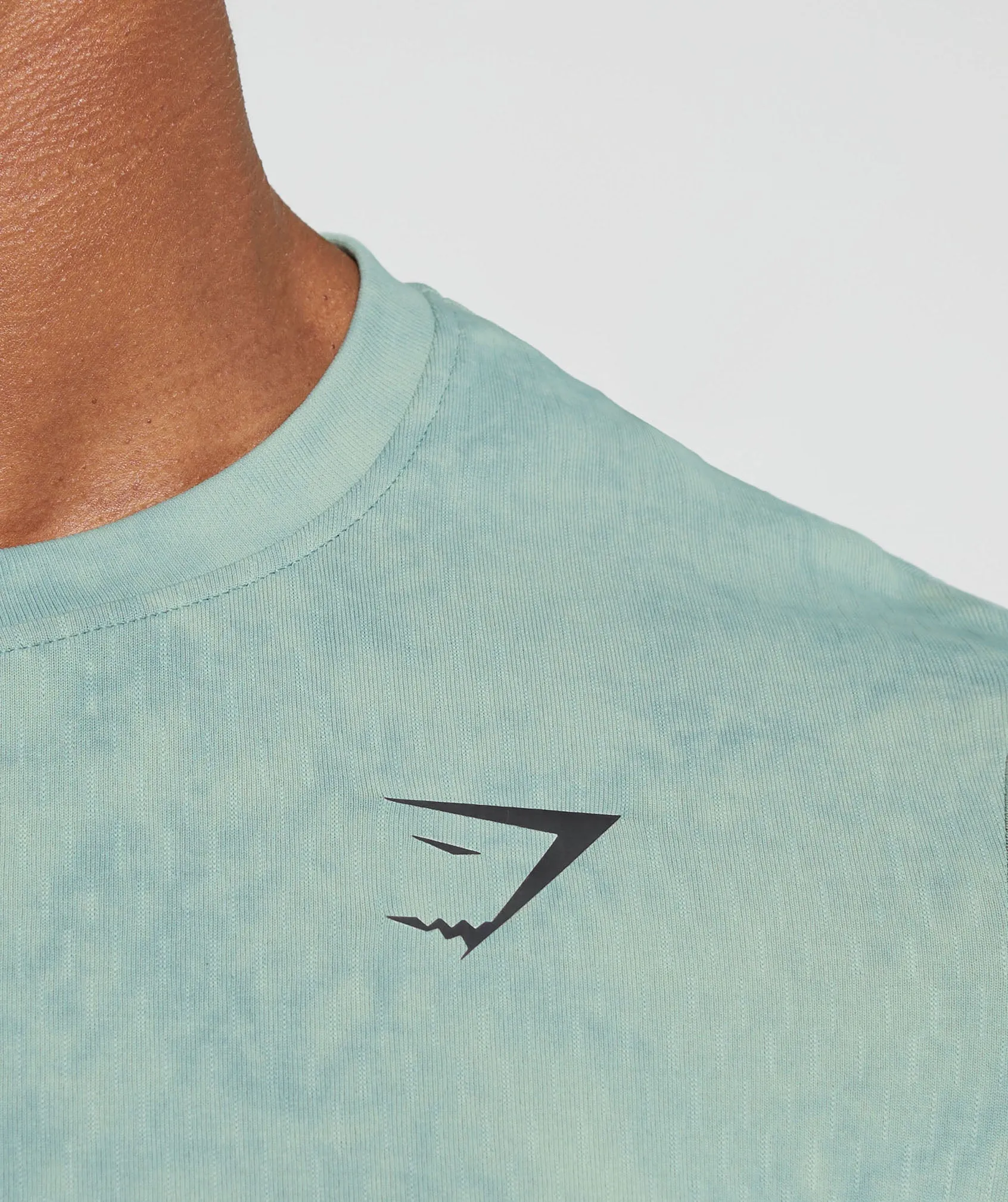Gymshark Washed Seamless T-Shirt - Blue sold by Gymshark product image thumbnail 5