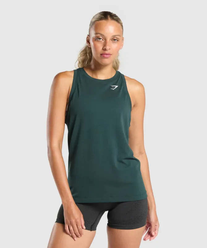 Gymshark Vital Light Tank - Woodland Green Marl sold by Gymshark